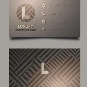 Business card metal templates