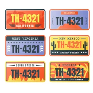 Number plate frames